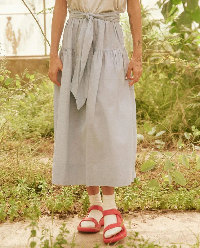 Skirt style The Waltz Skirt In Light Chambray