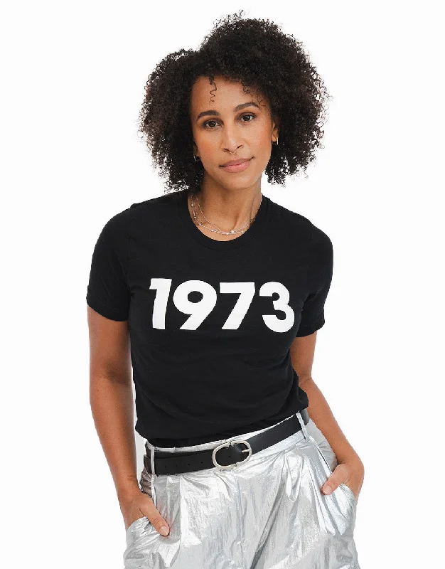 Floral Prints Classic 1973 Tee - Black