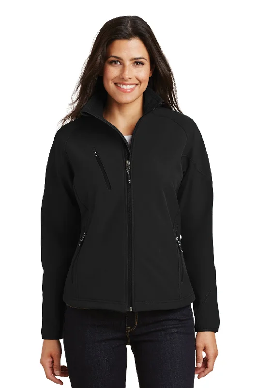 Sports suit style Port Authority Womens Wind & Water Resistant Full Zip Jacket - Black