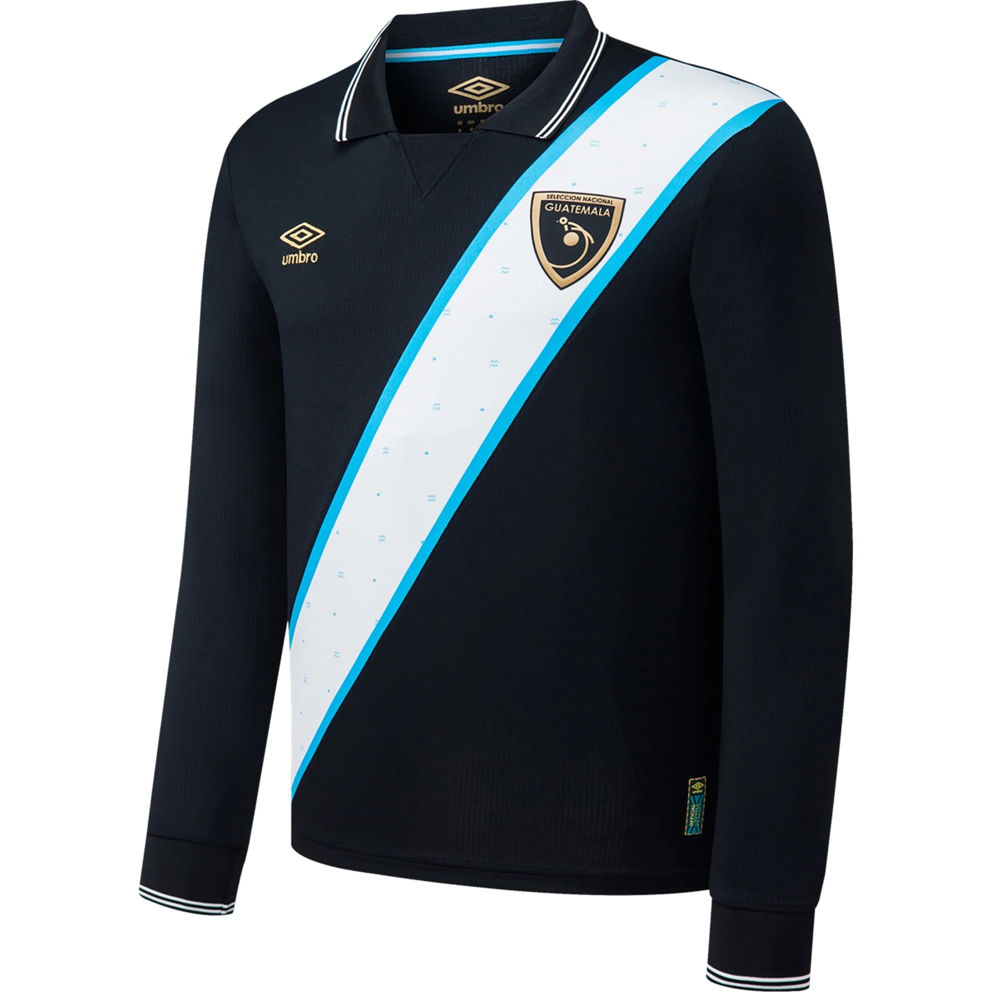 Street Style Umbro Men's Guatemala National Team 3rd Replica Long Sleeve Jersey 2023/24