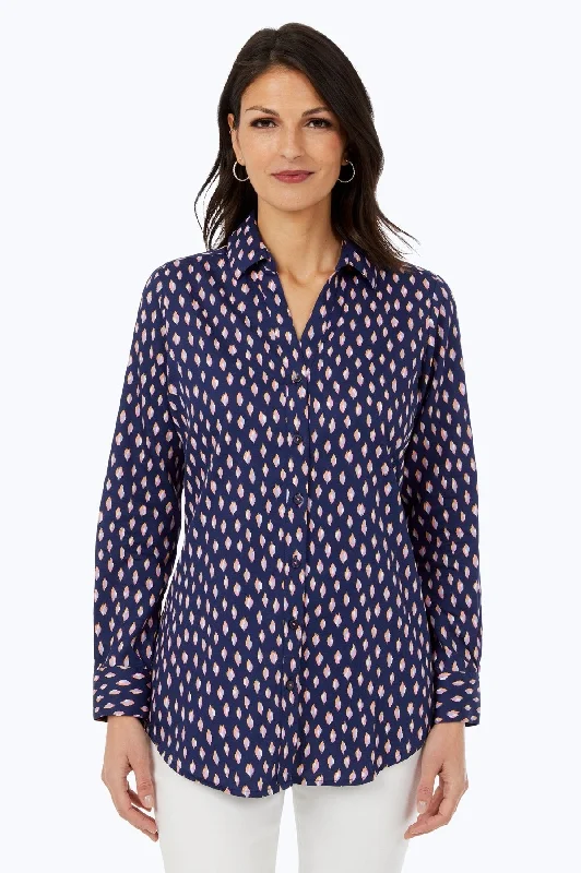 Street Show-off Style Faith No Iron Ikat Dot Tunic