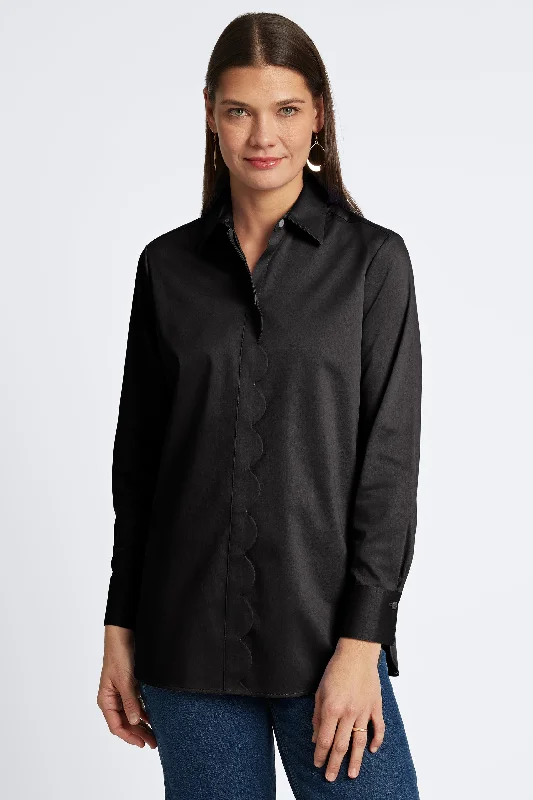 Low-key Luxury Layla Stretch Matte Sateen No Iron Tunic