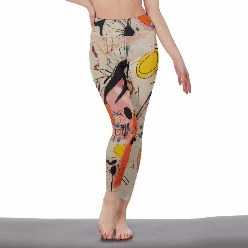 Printed pattern Splatter Spectrum | High Waist Leggings