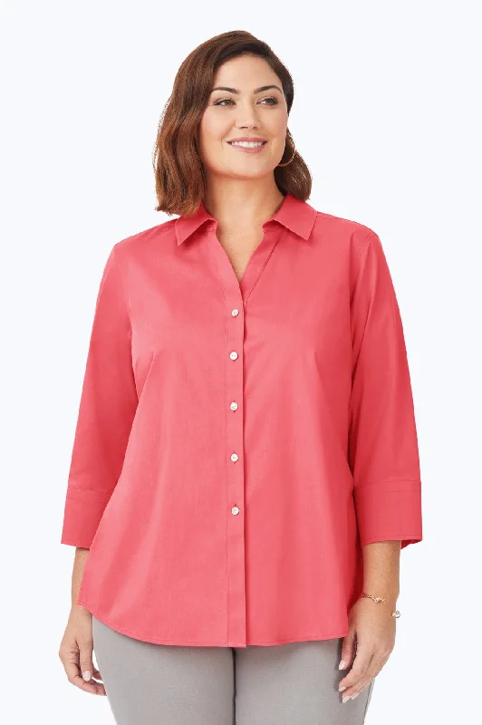 Retro Style Mary Plus Stretch No Iron Shirt