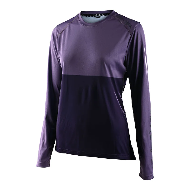 Retro Woolen Jacket Womens Lilium LS Jersey Block Orchid / Purple