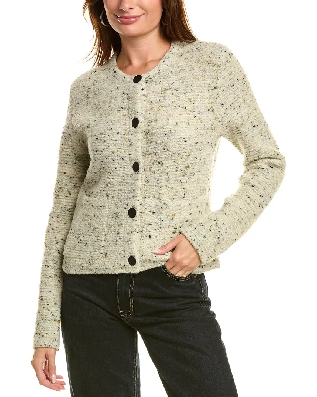 Street Style Theory Tweed Wool-Blend Cardigan