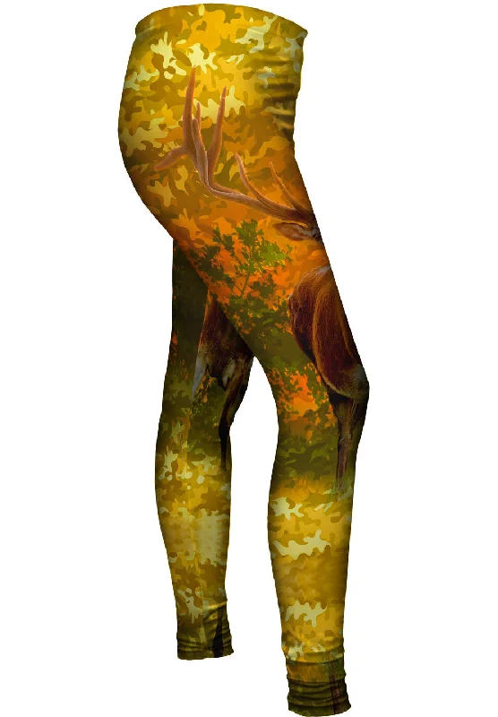 Retro Skirt Design Camouflage Amarillo Deer