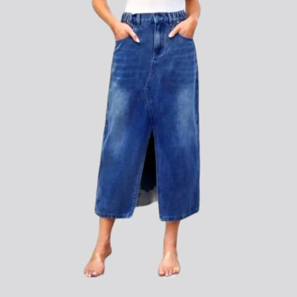 Style Design Fashion whiskered women's jean skirt