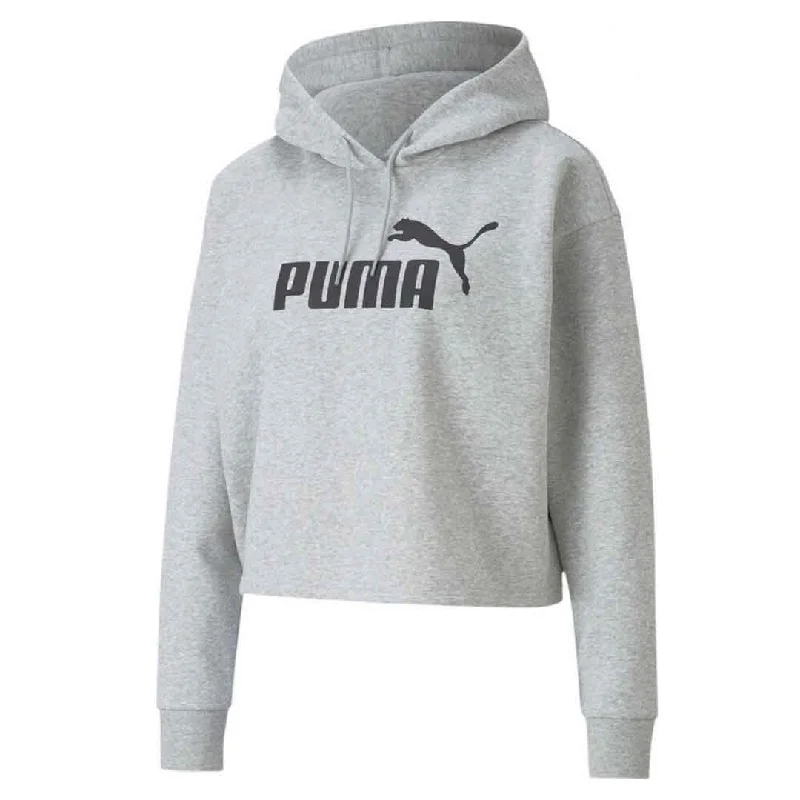 Knitted Design Puma - Women's Essentials Cropped Logo Hoodie (586869 04)