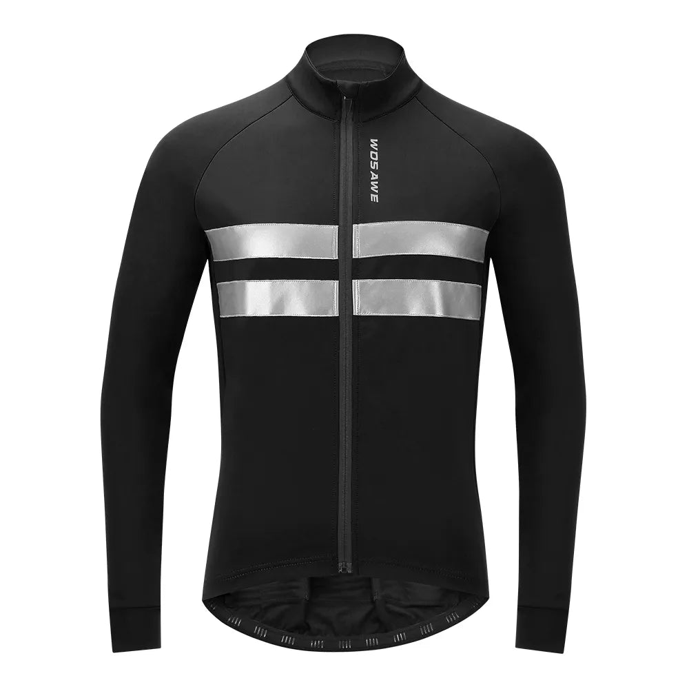 Minimal Style Winter Cycling Jackets Outdoor Sport Warm Coat Long Sleeve MTB Road Bike Jersey Windproof Windbreaker Cycling Clothing