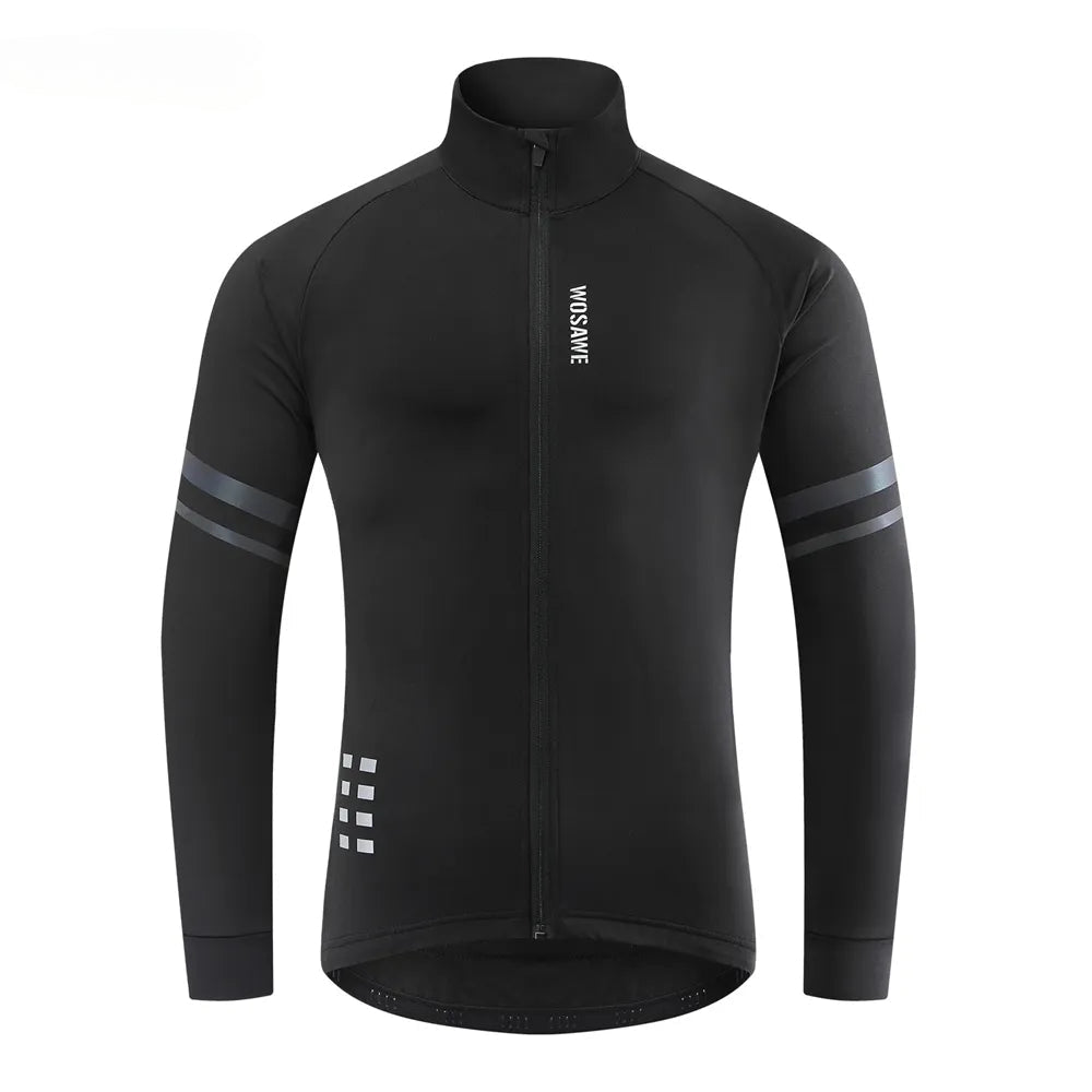 Renaissance Style Warm Jacket Winter Fleece Thermal Cycling Jacket Long Jersey Running Coat Biker Riding Road Mtb Bicycle Clothes