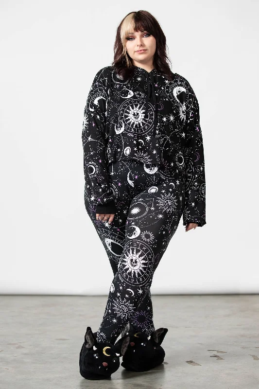 Retro Woolen Jacket Galaxy Lounge Leggings [PLUS]