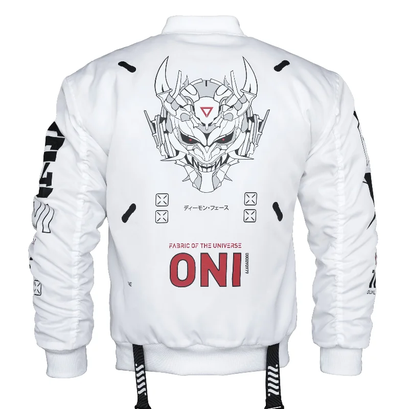 Sports Casual Style ONI White Bomber Jacket