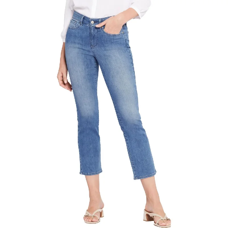 Warm and substantial NYDJ Womens Marilyn Mid-Rise Ankle Straight Leg Jeans