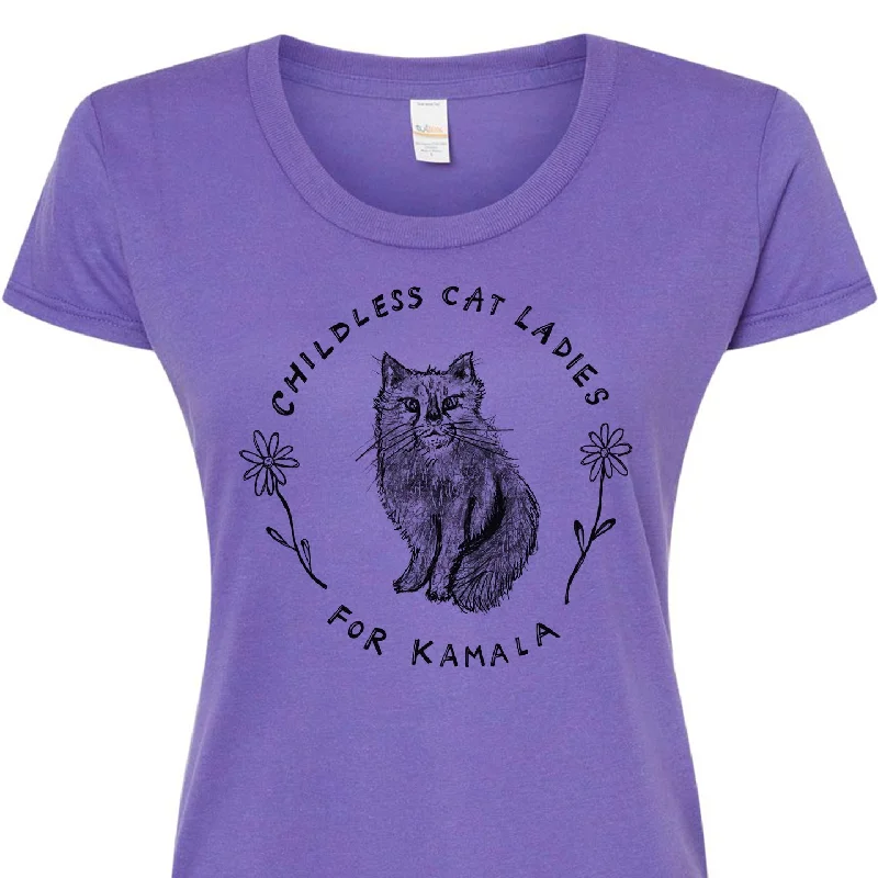 Sports Fitness Style Childless Cat Ladies : Women's Tee Kamala