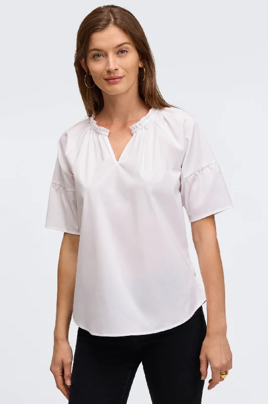 Slim Fit Vicky No Iron Stretch Cotton Popover