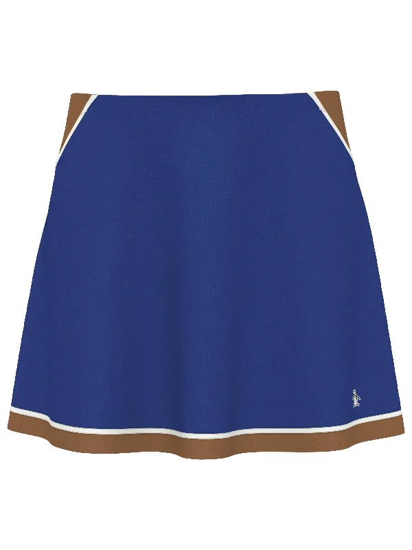 Sweet Short Skirt Style Women's Color Block Flounce Skort