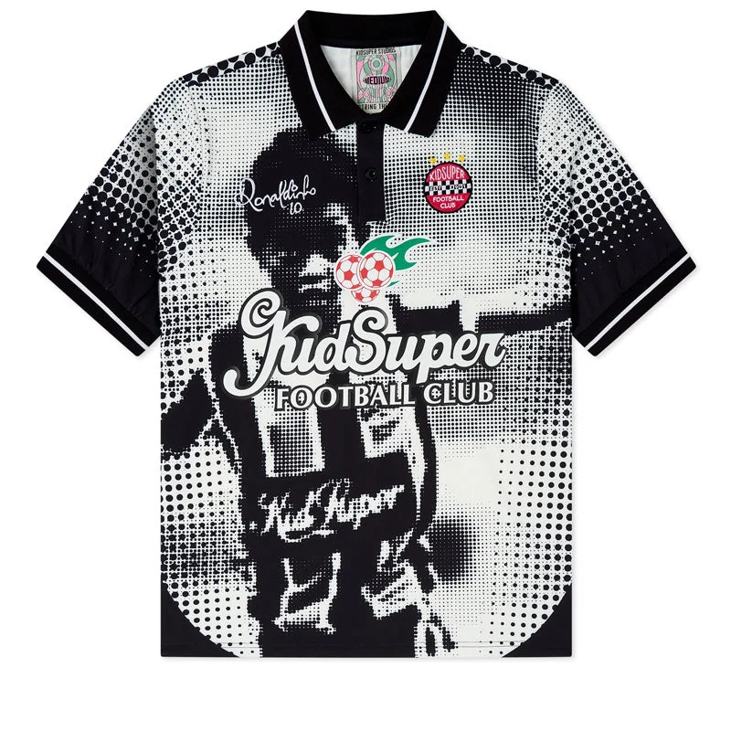 Sports Casual Style Ronaldinho x KidSuper Soccer Jersey - Black