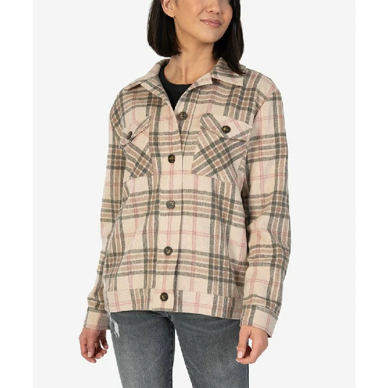 Design Perception Magnolia Plaid Shirt Jacket