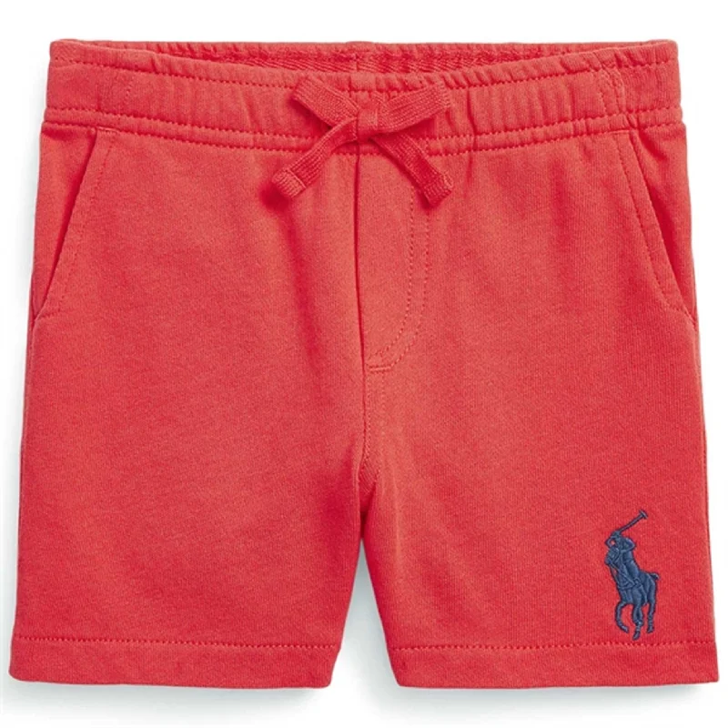 Sports High Waist Style Polo Ralph Lauren Baby Boy Shorts Red