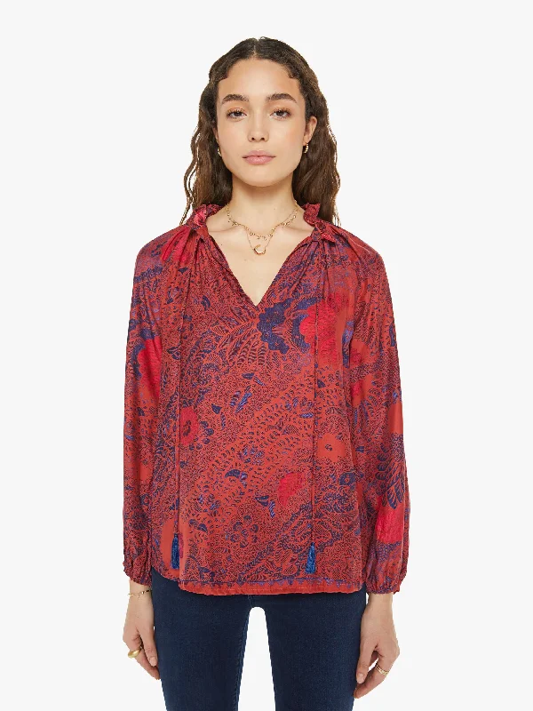 Trendy Traveler Natalie Martin Penny Blouse - Peacock Currant