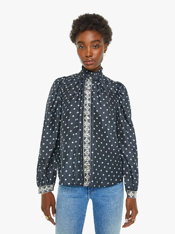 Sweet Chiffon Style Alix Of Bohemia Annabel Shirt - Raven Dot