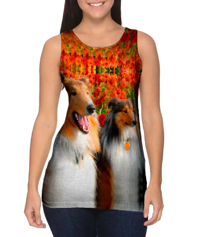 Retro Skirt Design Happy Collie