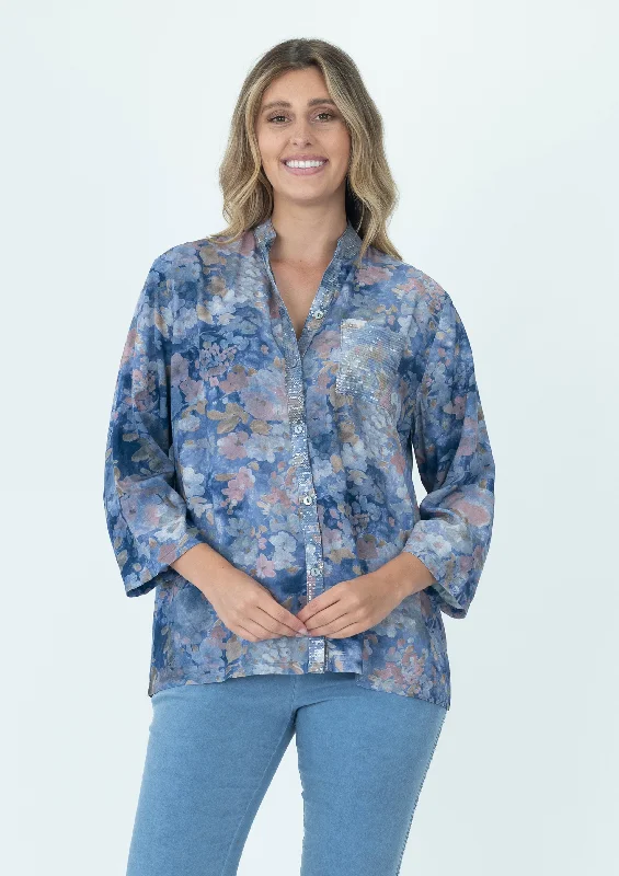 Style Design Maglia Sequin Embellished Shirt