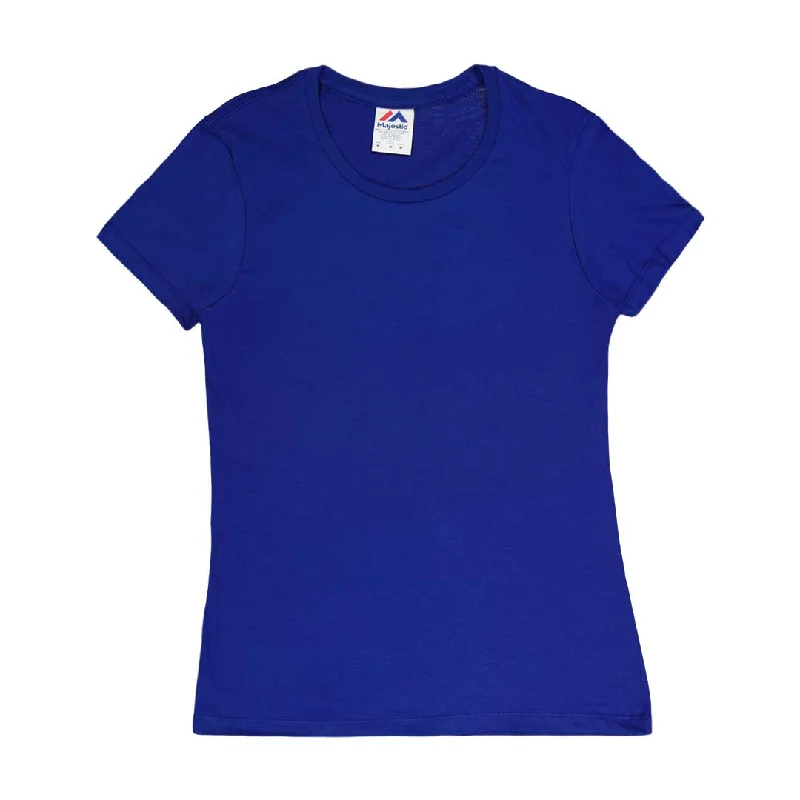 Sports Express Majestic - Women's Deep Royal Short Sleeve T-Shirt (TA00L BLU)