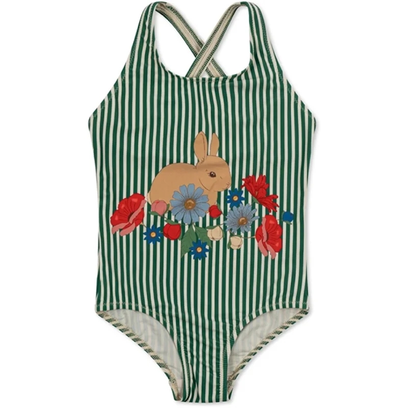 Round neck design Konges Sløjd Bunny Basic Swimsuit