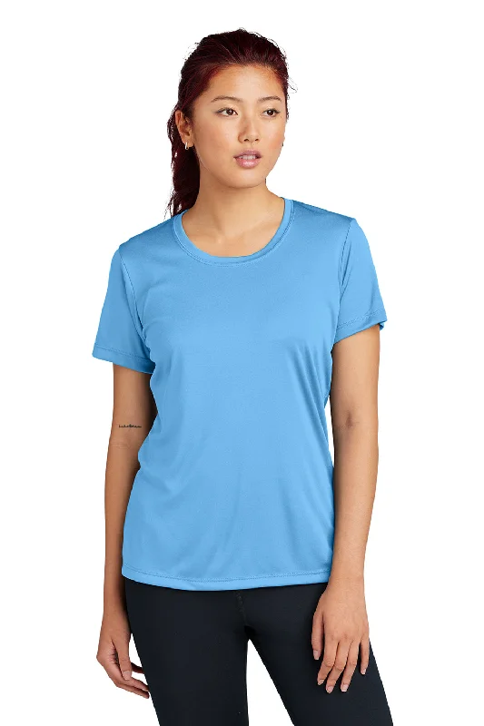 Sweet Short Skirt Style Sport-Tek Womens Competitor Moisture Wicking Short Sleeve Crewneck T-Shirt - Carolina Blue