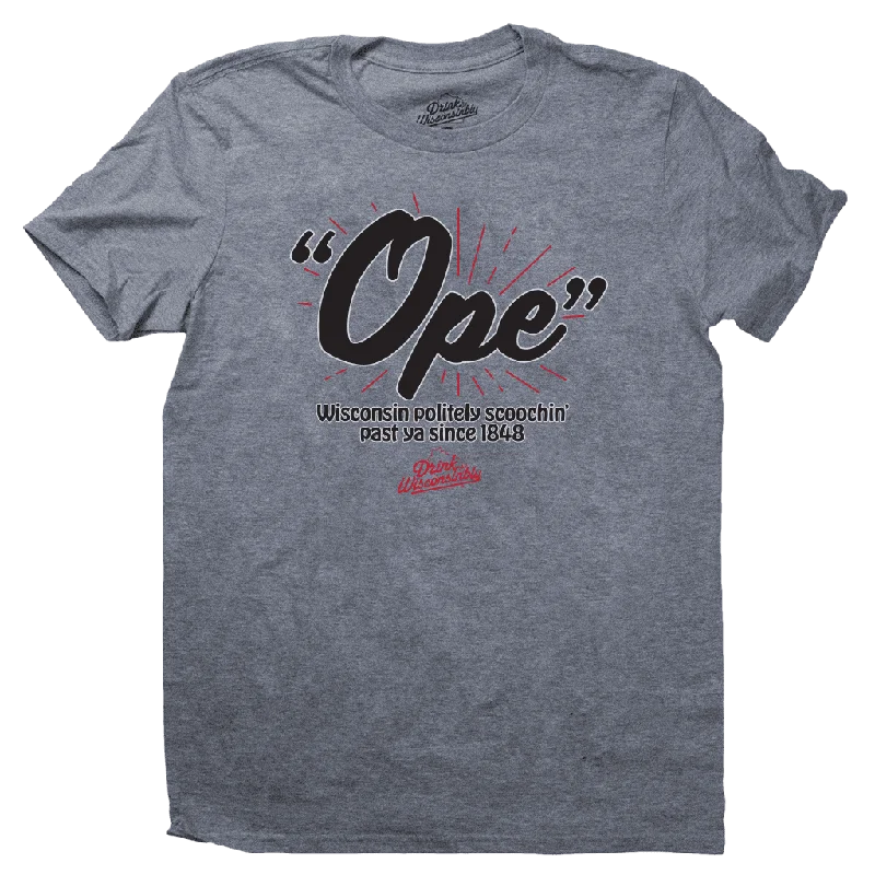 Single-shoulder Neck Design "Ope" T-Shirt