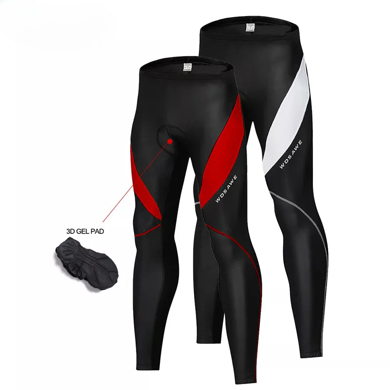 Trendy and versatile Men Cycling Trouser Tights Bicycle Bike 3D Gel Padded Reflective Legging MTB Bike Spring Autumn Cycling Pants