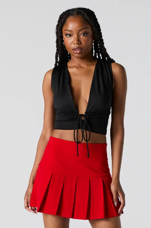 Ultra-lightweight Pleated Mini Skort