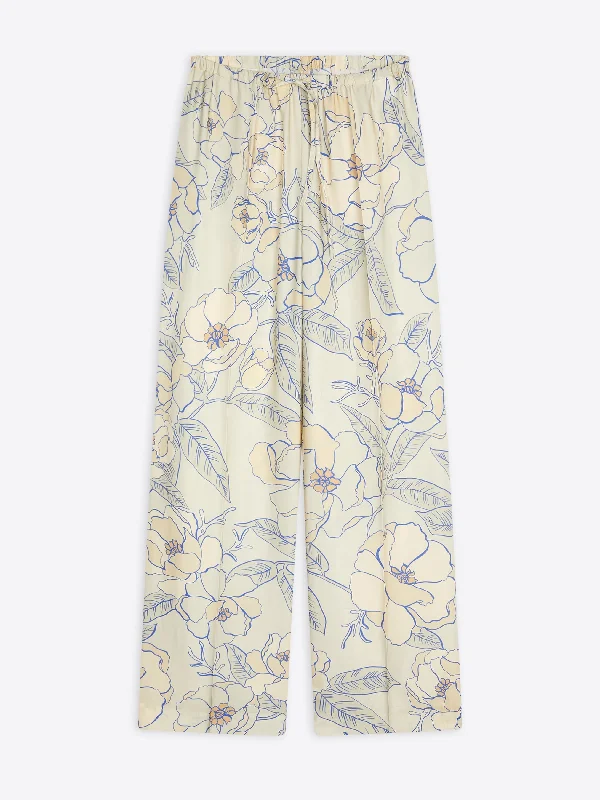 Slim Fit Printed viscose pants