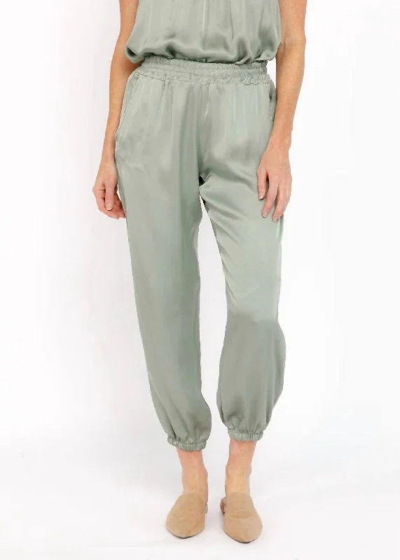 Warm and substantial Brooke Jogger Pants In Military