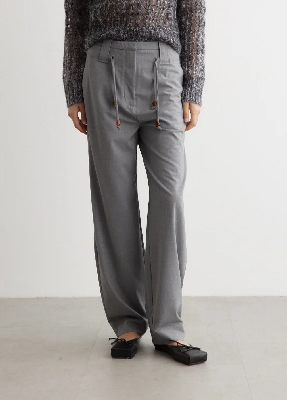 Design Perception Drapey Melange Mid-High Waisted Pants