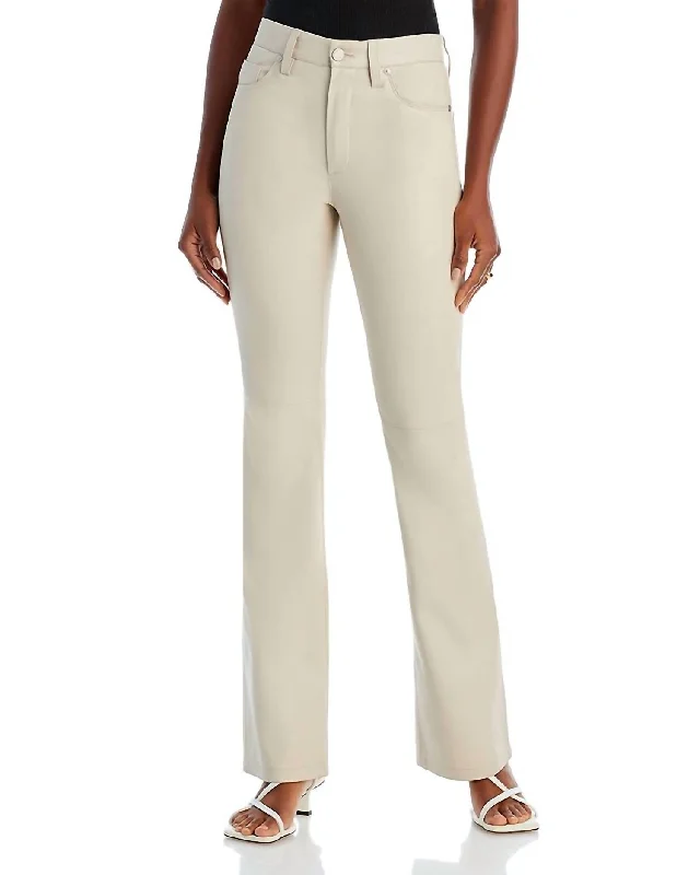 Trendy and versatile Faux Leather Straight Leg Pant In Go Blank