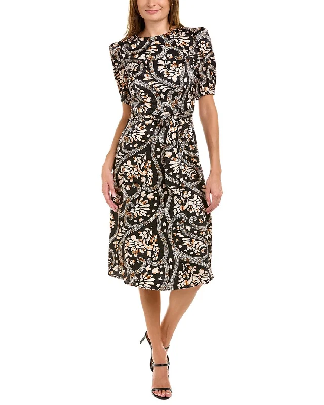 Sweet breath London Times Jacquard Midi Dress