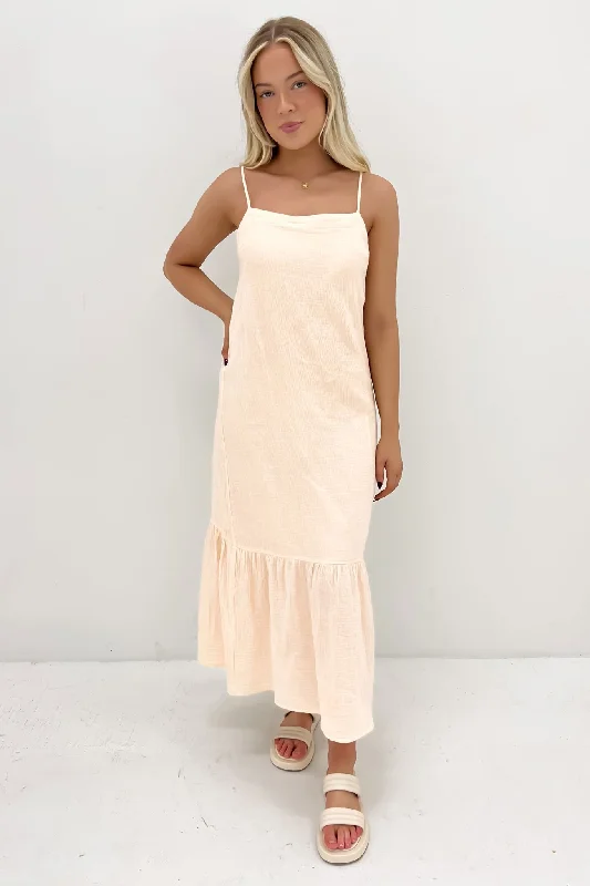 Sports High Waist Style Mahlia Maxi Dress Lemon