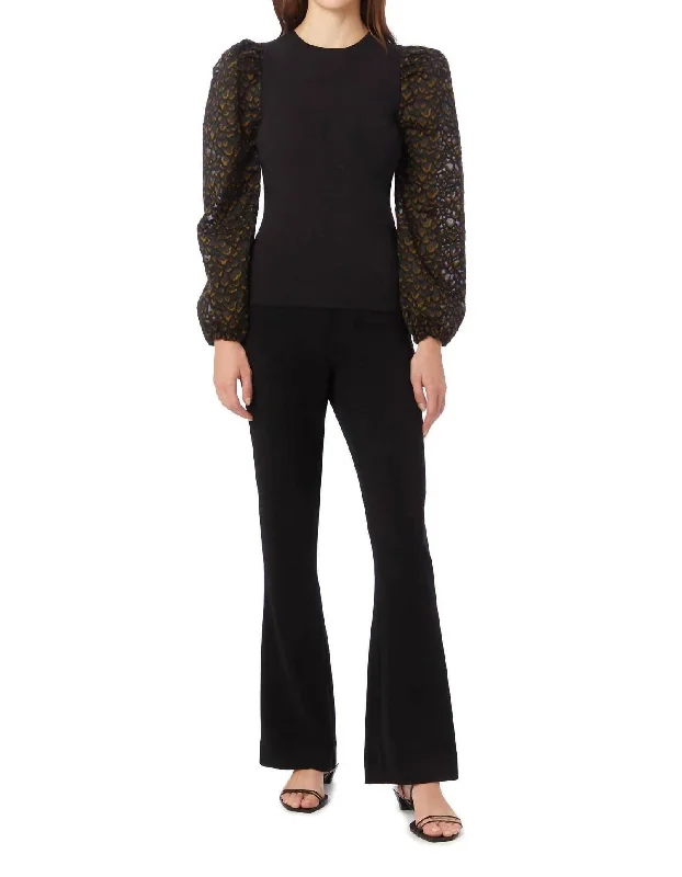 Elegant And Lazy Mia Slim Pant In Black