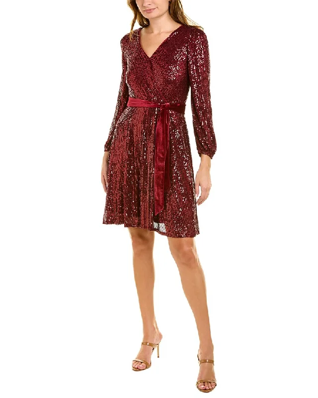 High waist design Nanette Lepore Sequined Midi Dress