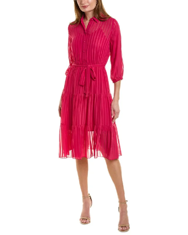 Stand-up collar design Nanette Nanette Lepore Blake Midi Dress