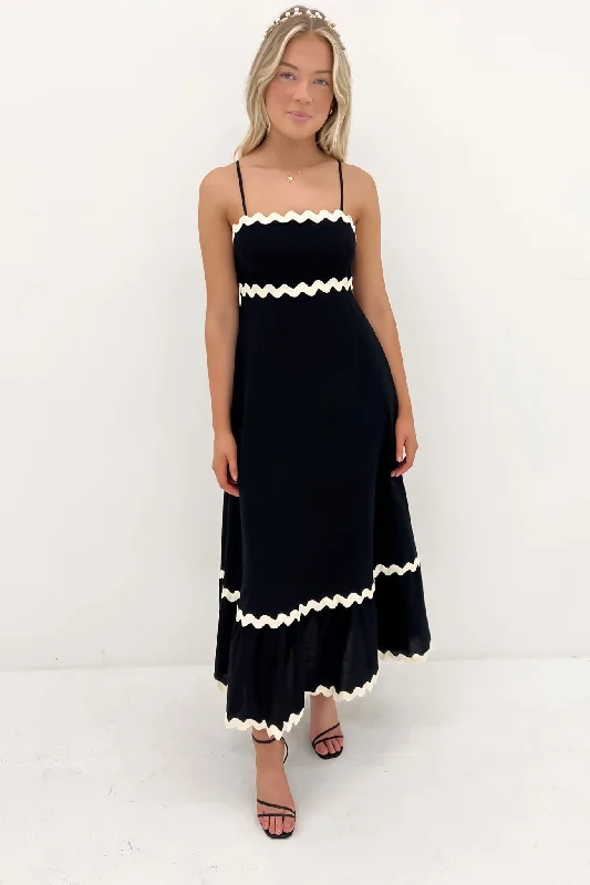 Cool Summer Norah Maxi Dress Black