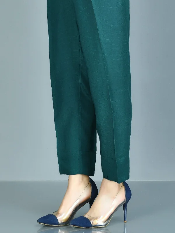 Single-shoulder Neck Design Thai Silk Trousers