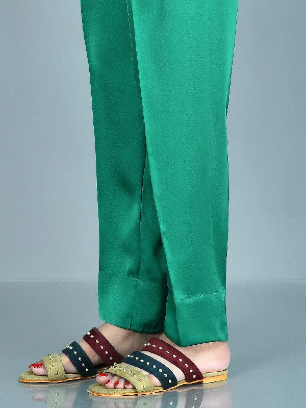 Street Style Silk Trousers