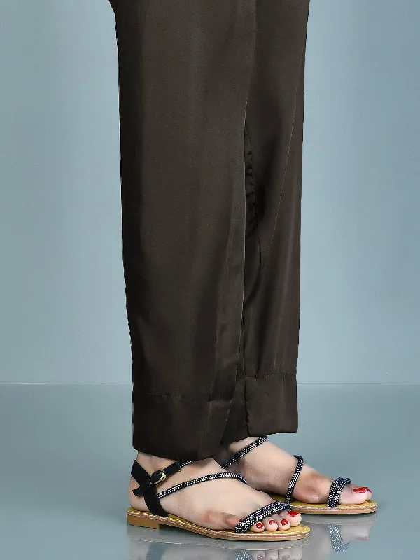 Retro Skirt Design Silk Trousers