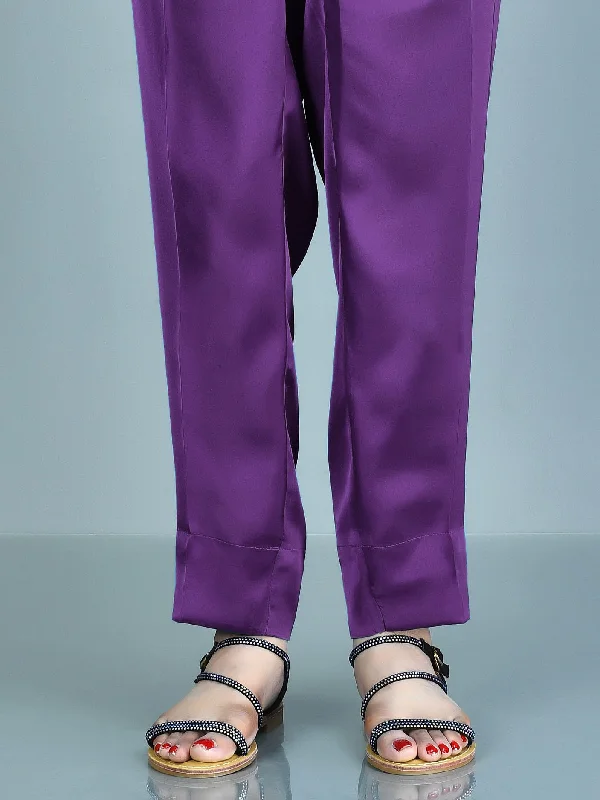 Retro Woolen Jacket Silk Trousers