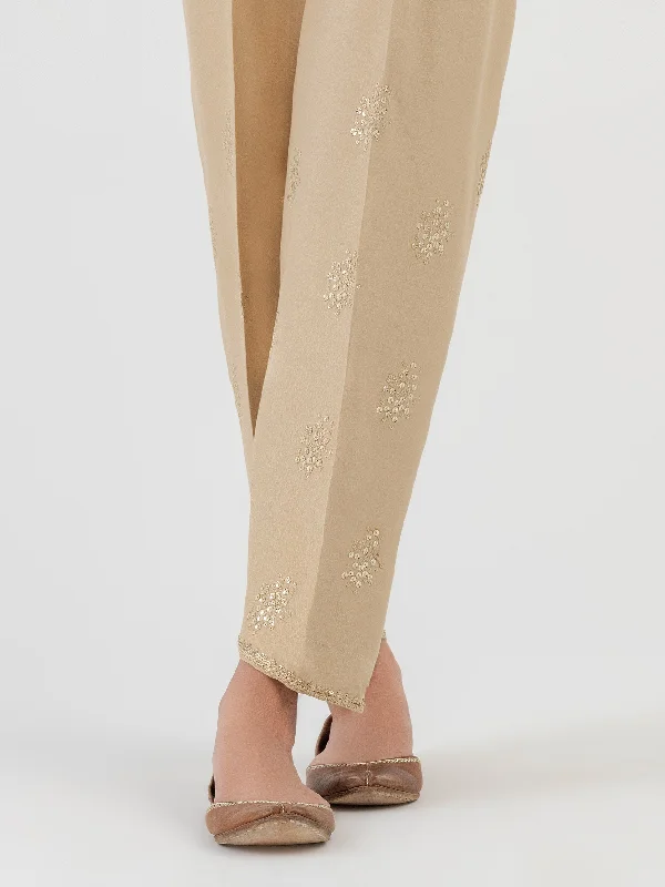 Elegant Style Embellished Crepe Trouser (Pret)