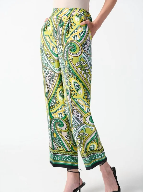 Unique prints Paisley Print Pant In Van Multi